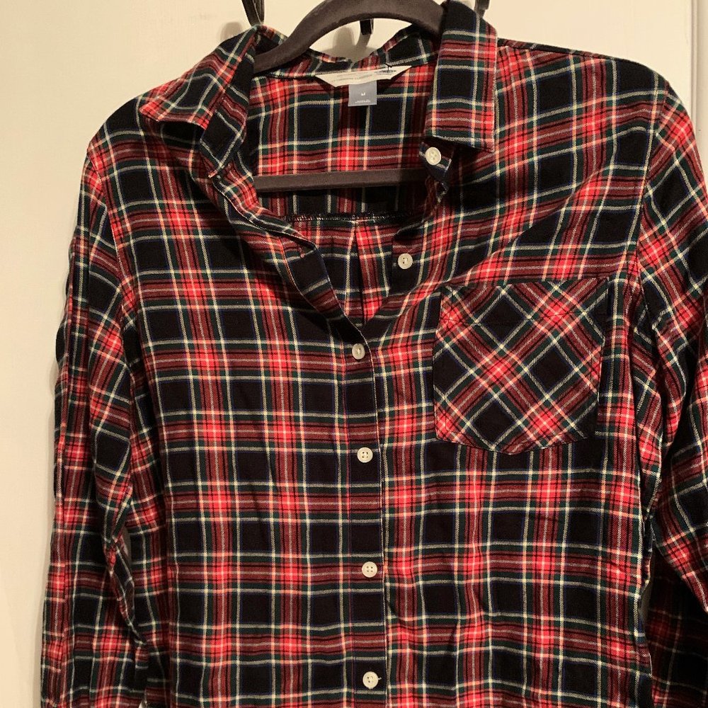 OLD NAVY FLANNEL SHIRT THE CLASSIC SHIRT - Picture 1 of 3